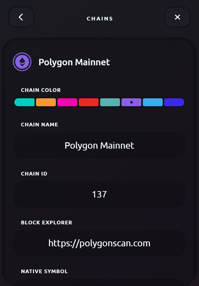 Review Polygon Info