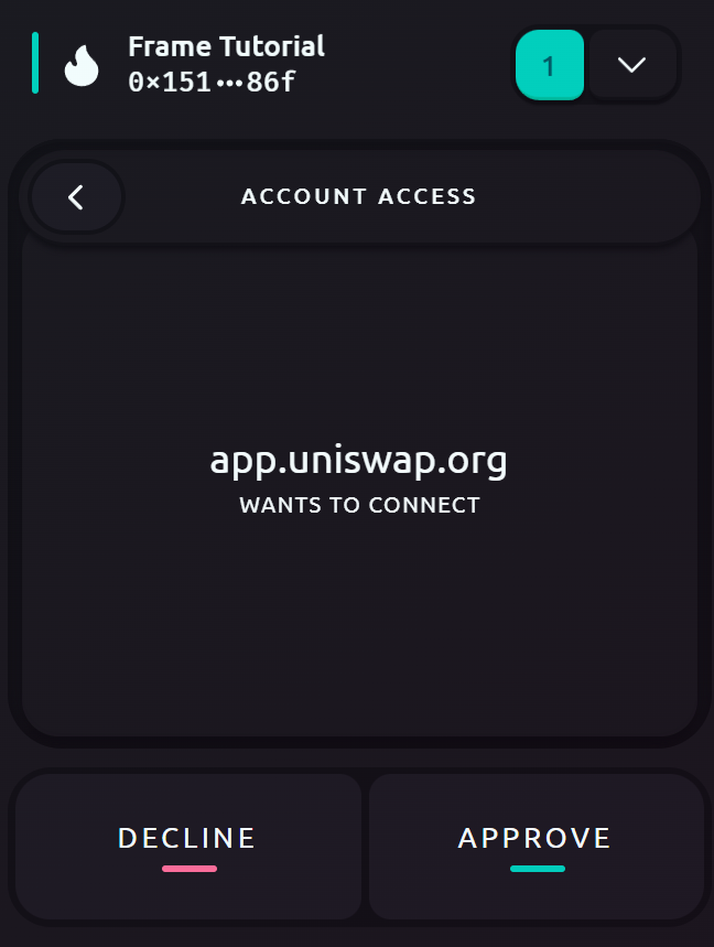 Uniswap Account Access